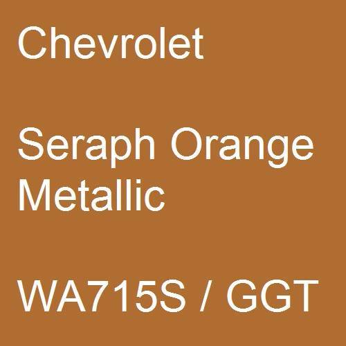 Chevrolet, Seraph Orange Metallic, WA715S / GGT.